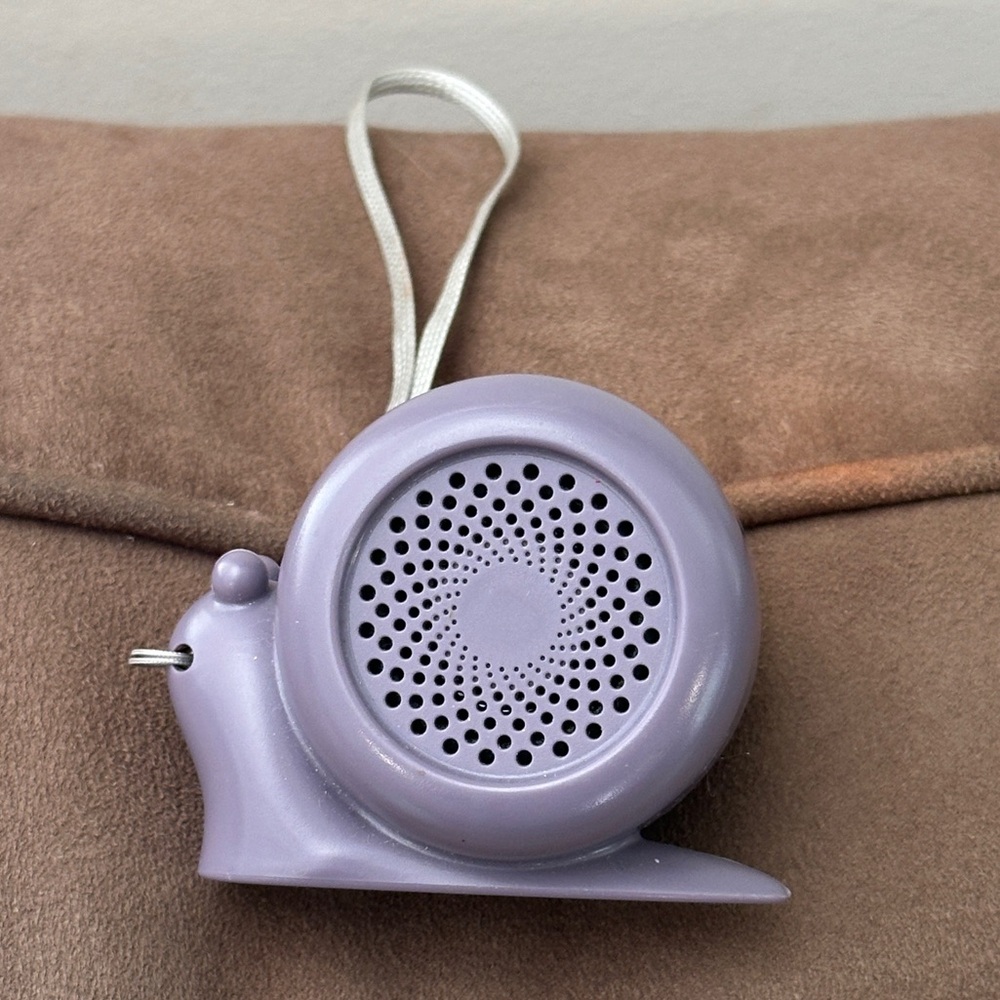 Snail Bluetooth Portable Speaker - Small, Kid Friendly, Wrist Strap, Purple